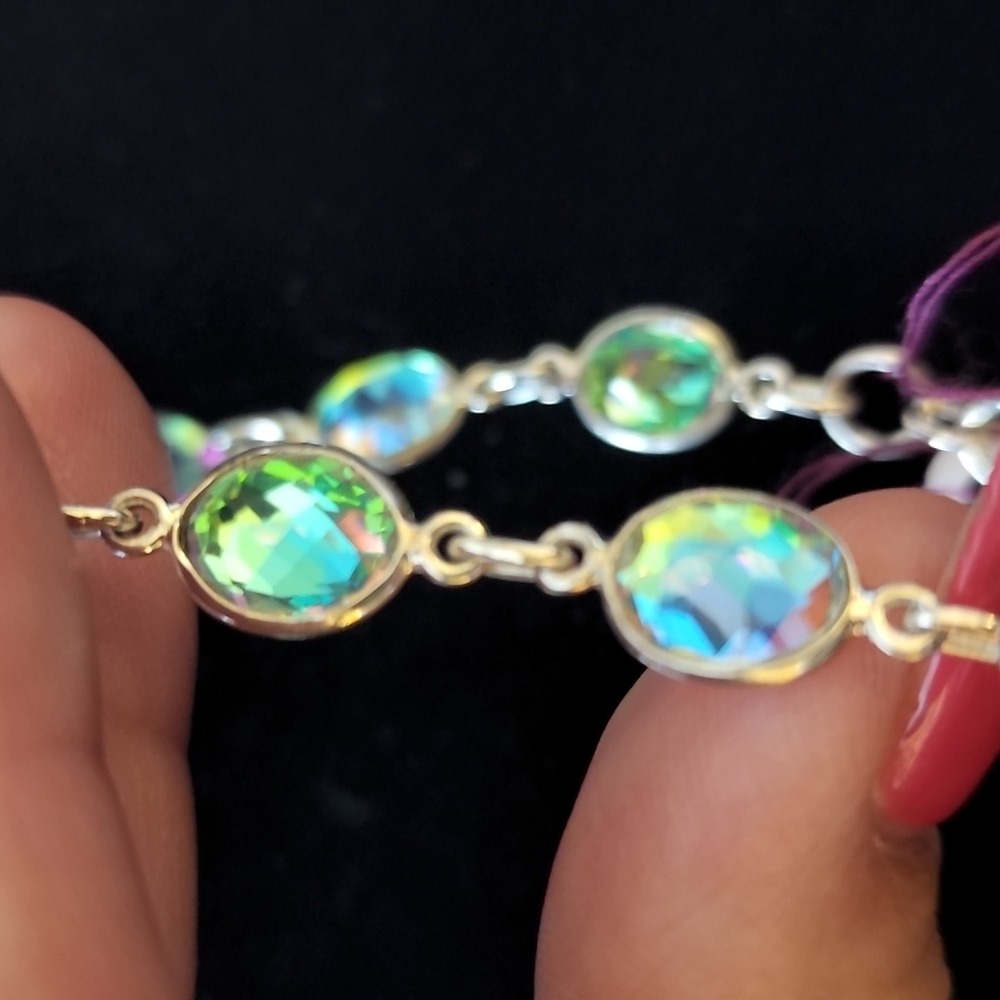 Angel Aura Quartz Bracelet set in 9.25 Sterling Silver
